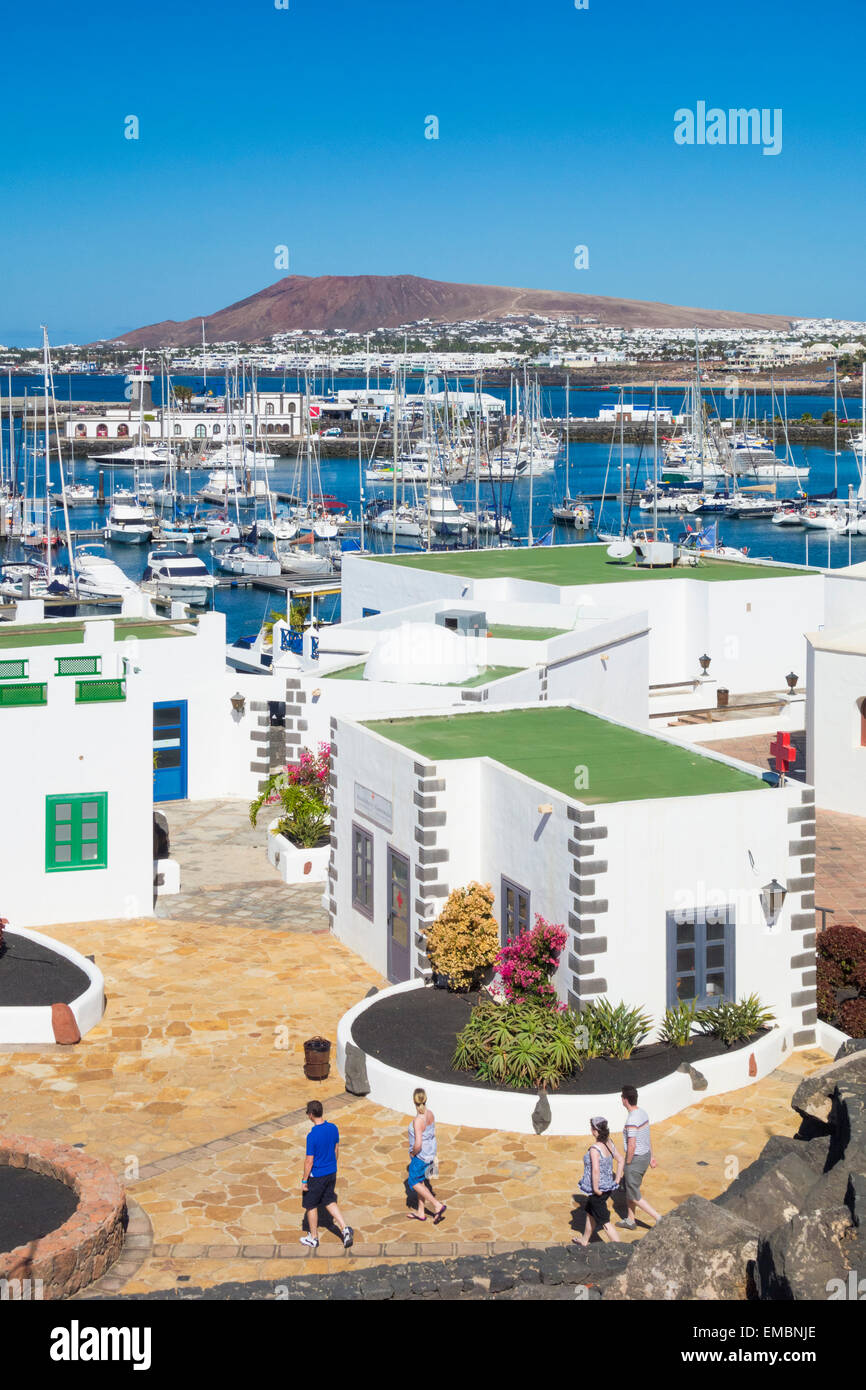 Marina Rubicon, Playa Blanca, Lanzarote, Kanarische Inseln, Spanien Stockfoto