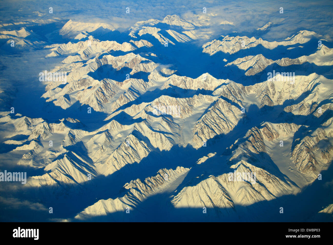 USA, Alaska, Alaska Range, Luftbild, Stockfoto