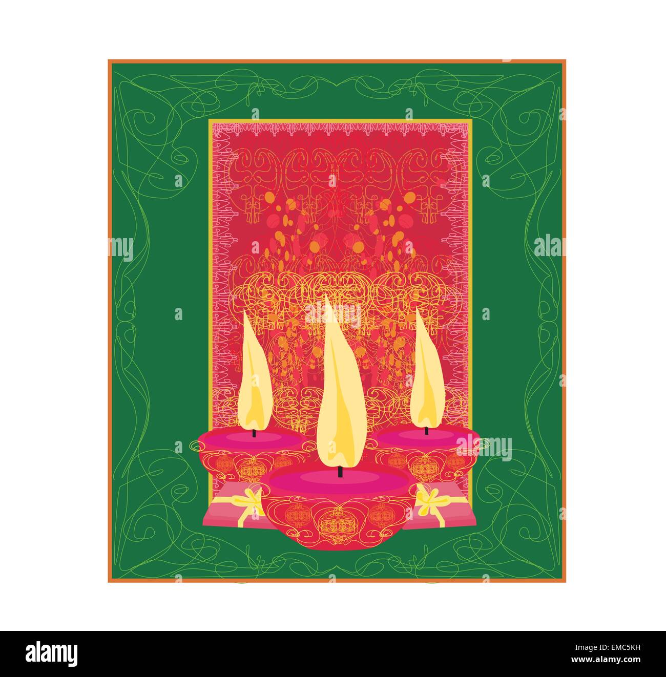abstrakte Diwali feiern Hintergrund, Vektor-illustration Stock Vektor