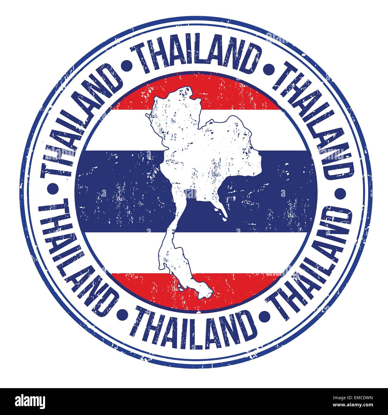 Thailand Briefmarke Stock Vektor
