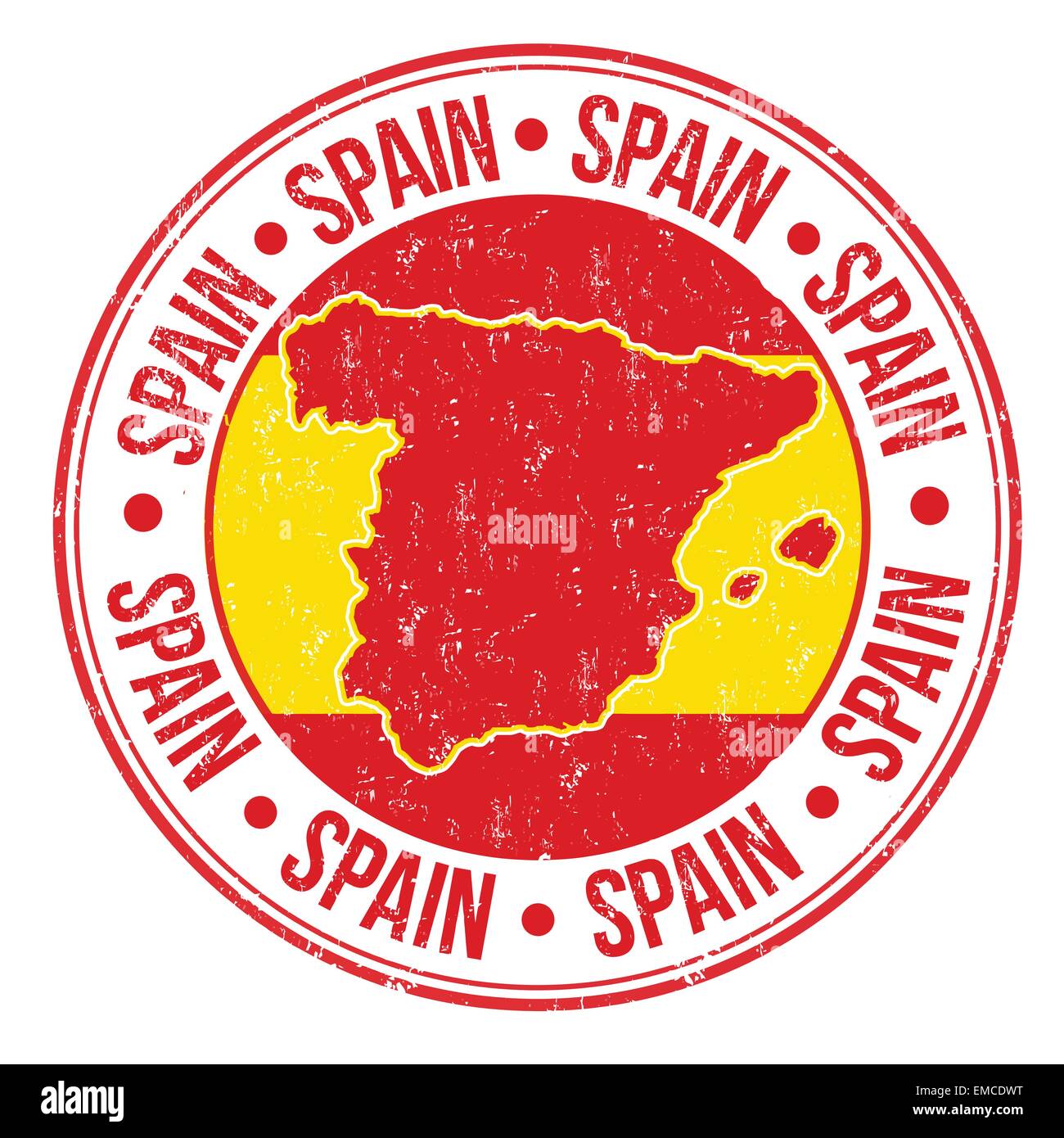 Spanien-Stempel Stock Vektor