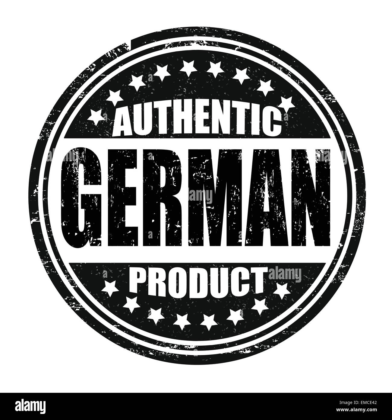 Authentische deutsche Produkt Stempel Stock Vektor