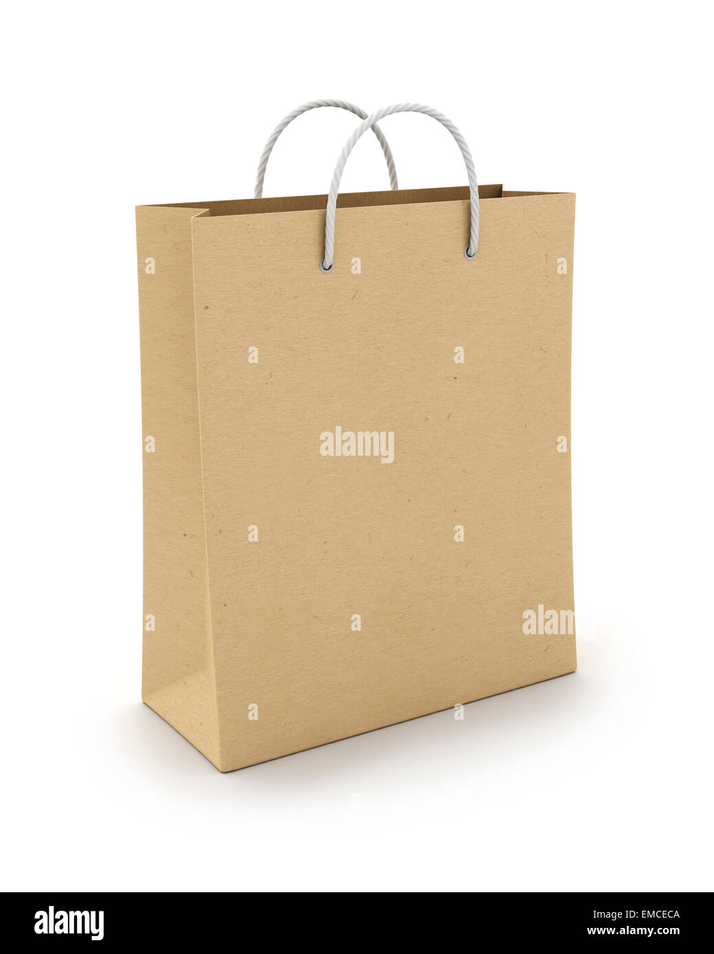 Einkaufstasche auf weiß für Werbung und branding Stockfoto
