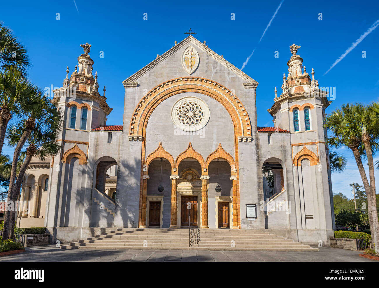 Memorial Presbyterian Church in St. Augustine, Florida, USA. Es wurde im Jahre 1889 von Henry Morrison Flagler gebaut. Stockfoto