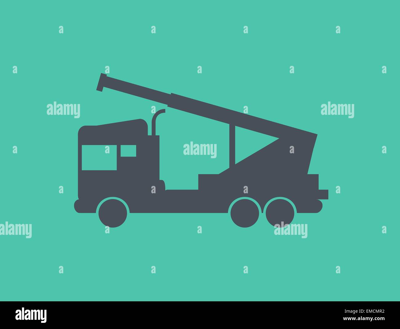 Transport-flach-Symbol Stock Vektor