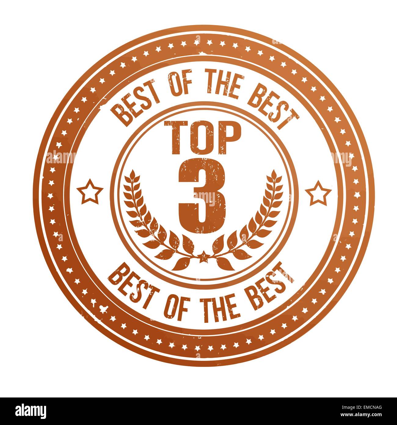 Top 3 Stempel Stock Vektor