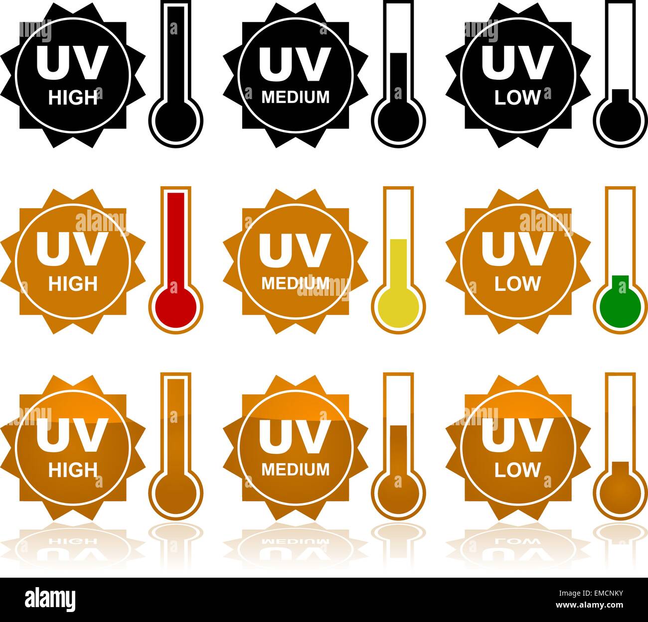 Uv warnung Stock-Vektorgrafiken kaufen - Alamy