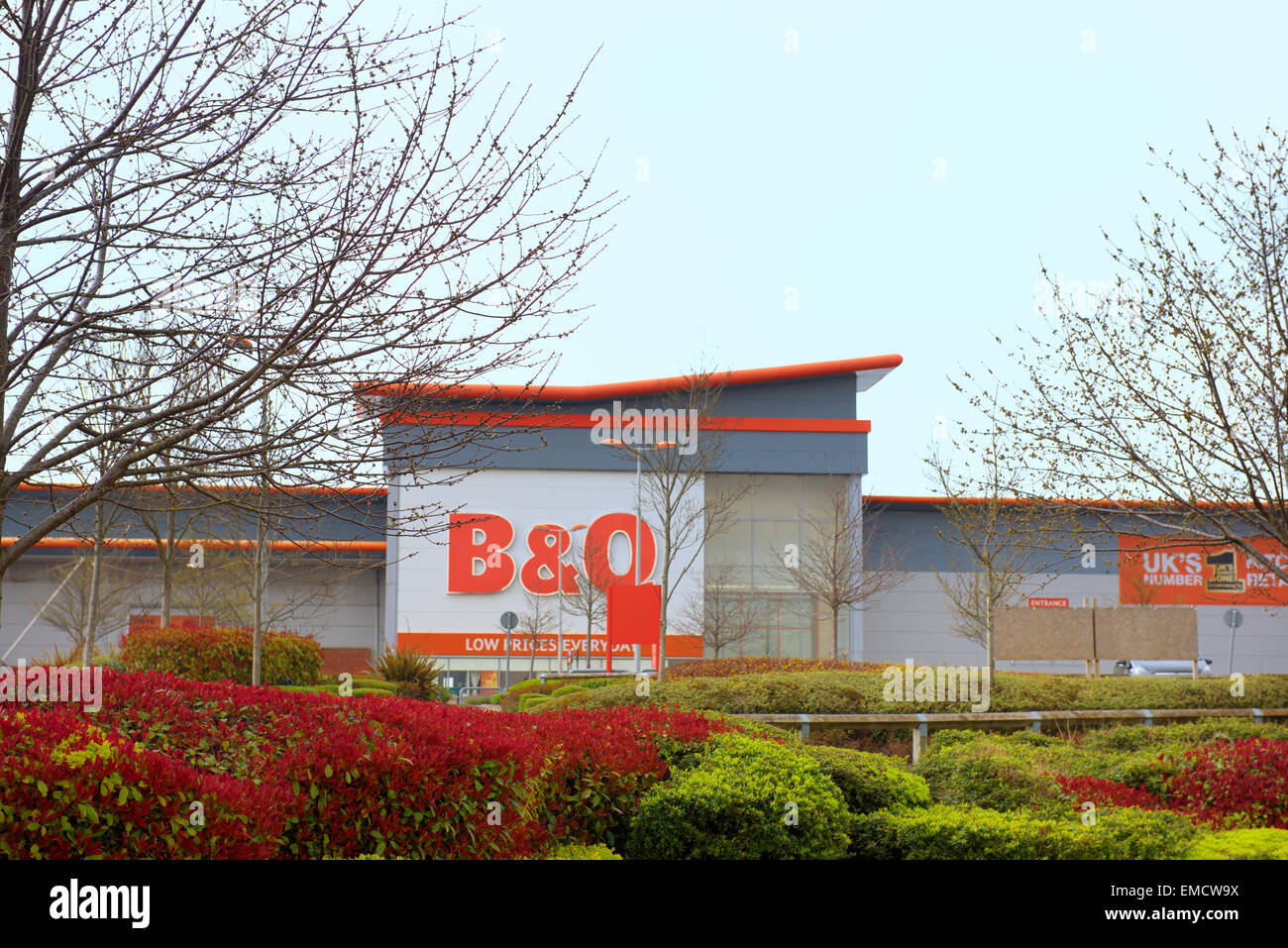 B & Q speichern Abbey Wood Einkaufspark, Bristol Stockfoto