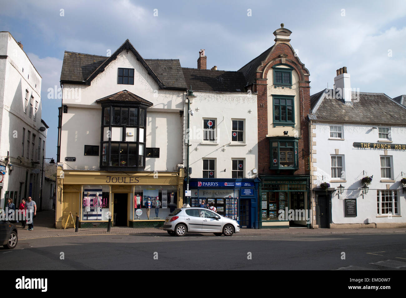 Agincourt Square, Monmouth, Monmouthshire, Wales, UK Stockfoto