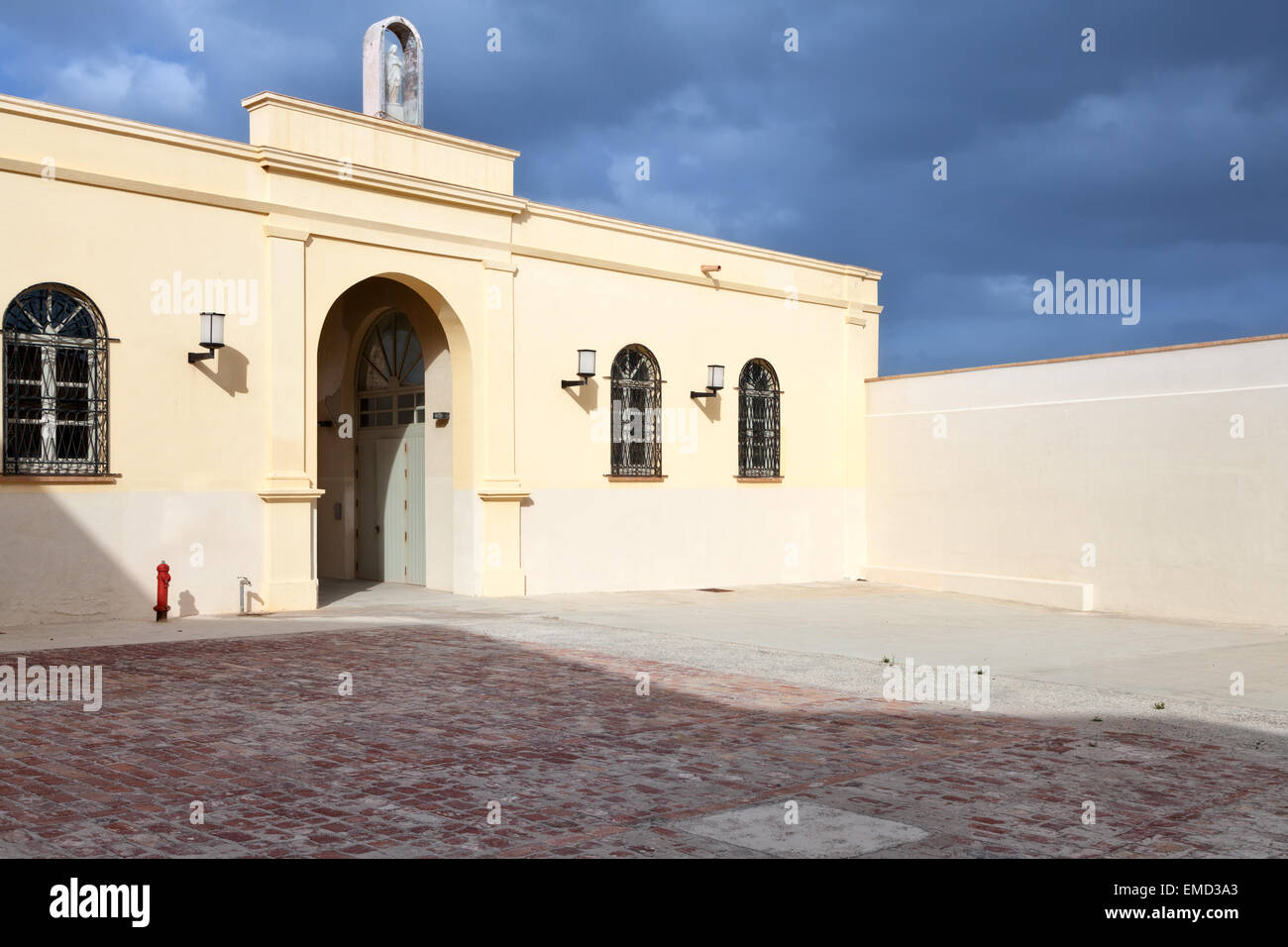 Florio ehemalige Thunfischfabrik in Favignana, Ägadischen Inseln, Sizilien Stockfoto