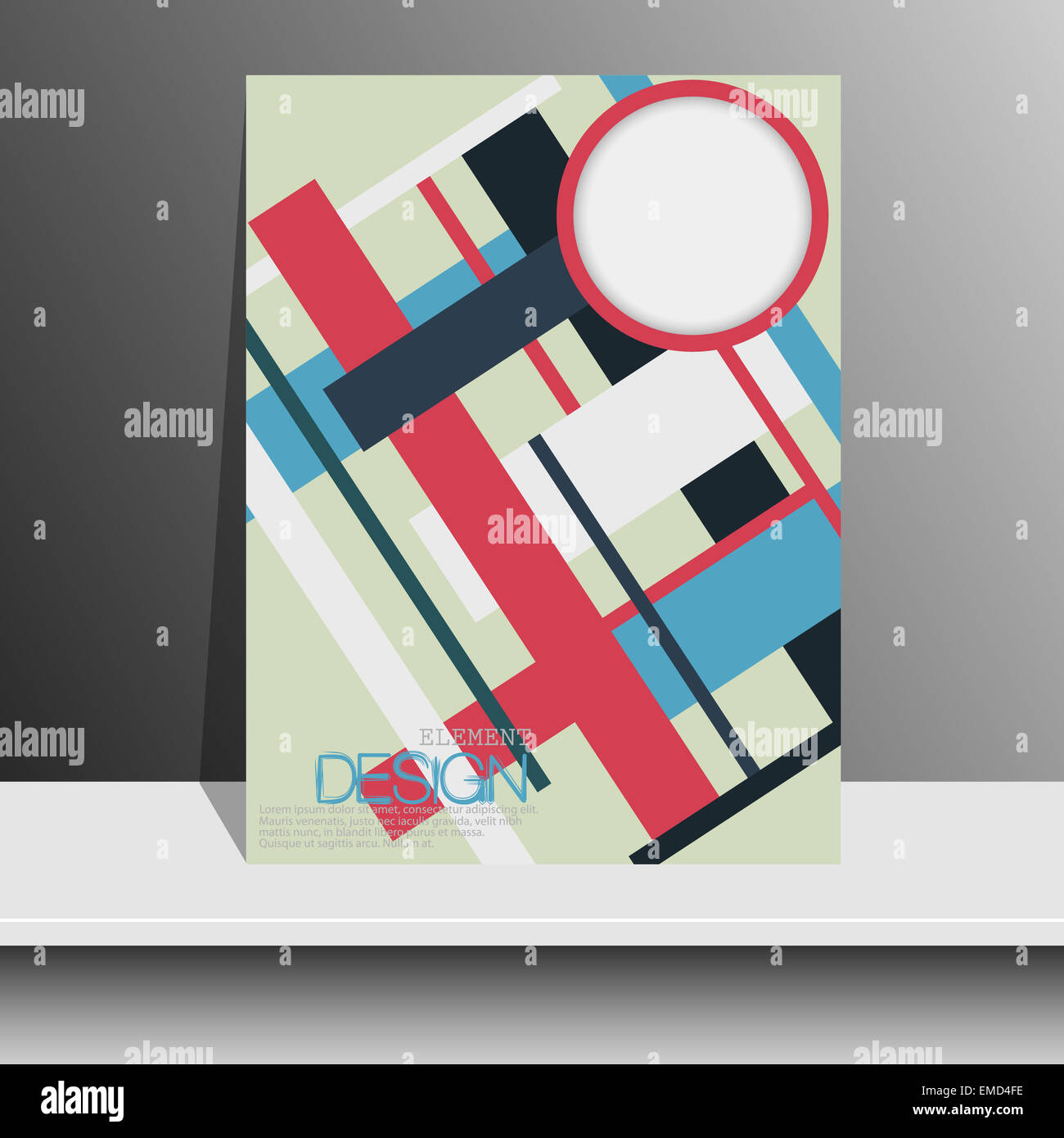 Professionelle Flyer Vorlage oder corporate Banner-Design für Publishing, print und Präsentation. Vektor-illustration Stockfoto