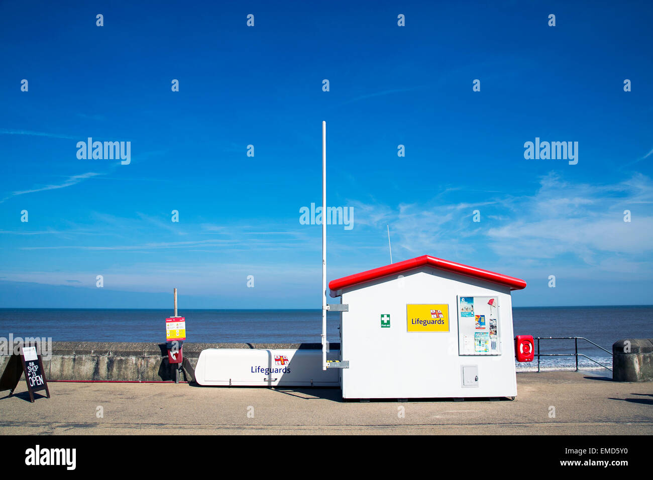 Strandwache Stockfoto