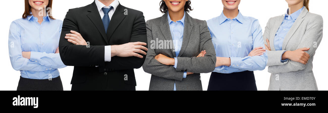 freundliche internationale Business-Team oder Gruppe Stockfoto