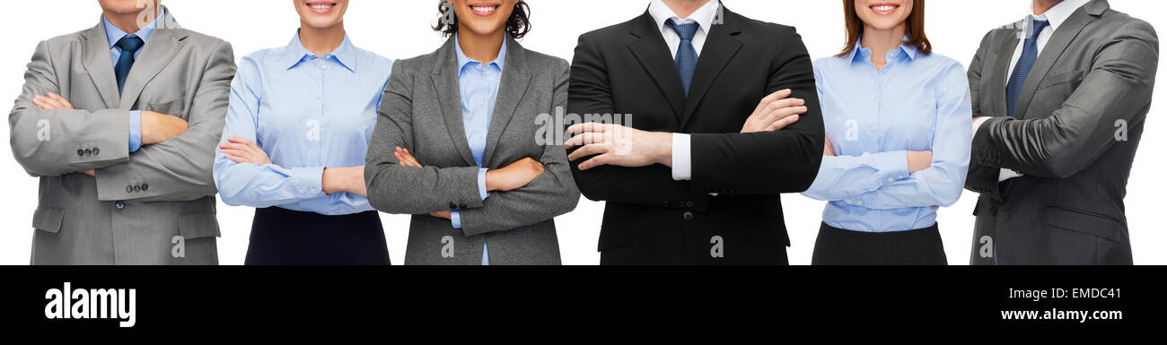 freundliche internationale Business-Team oder Gruppe Stockfoto