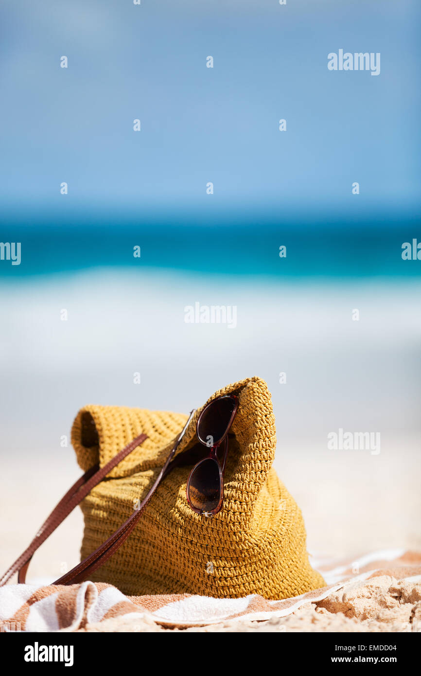 Strand Urlaub Informationen Stockfoto