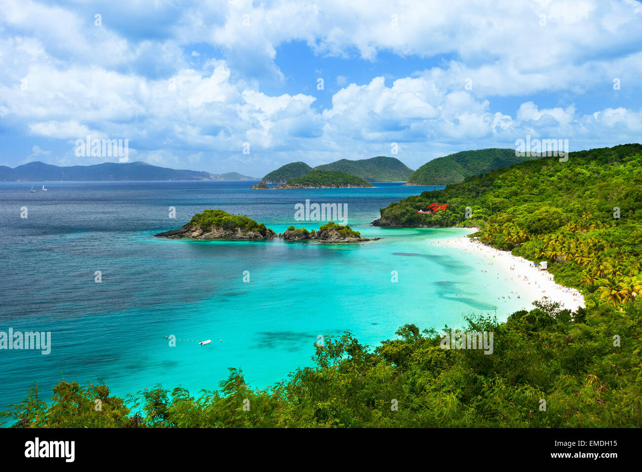 Trunk Bay auf der Insel St. John, US Virgin Islands Stockfoto
