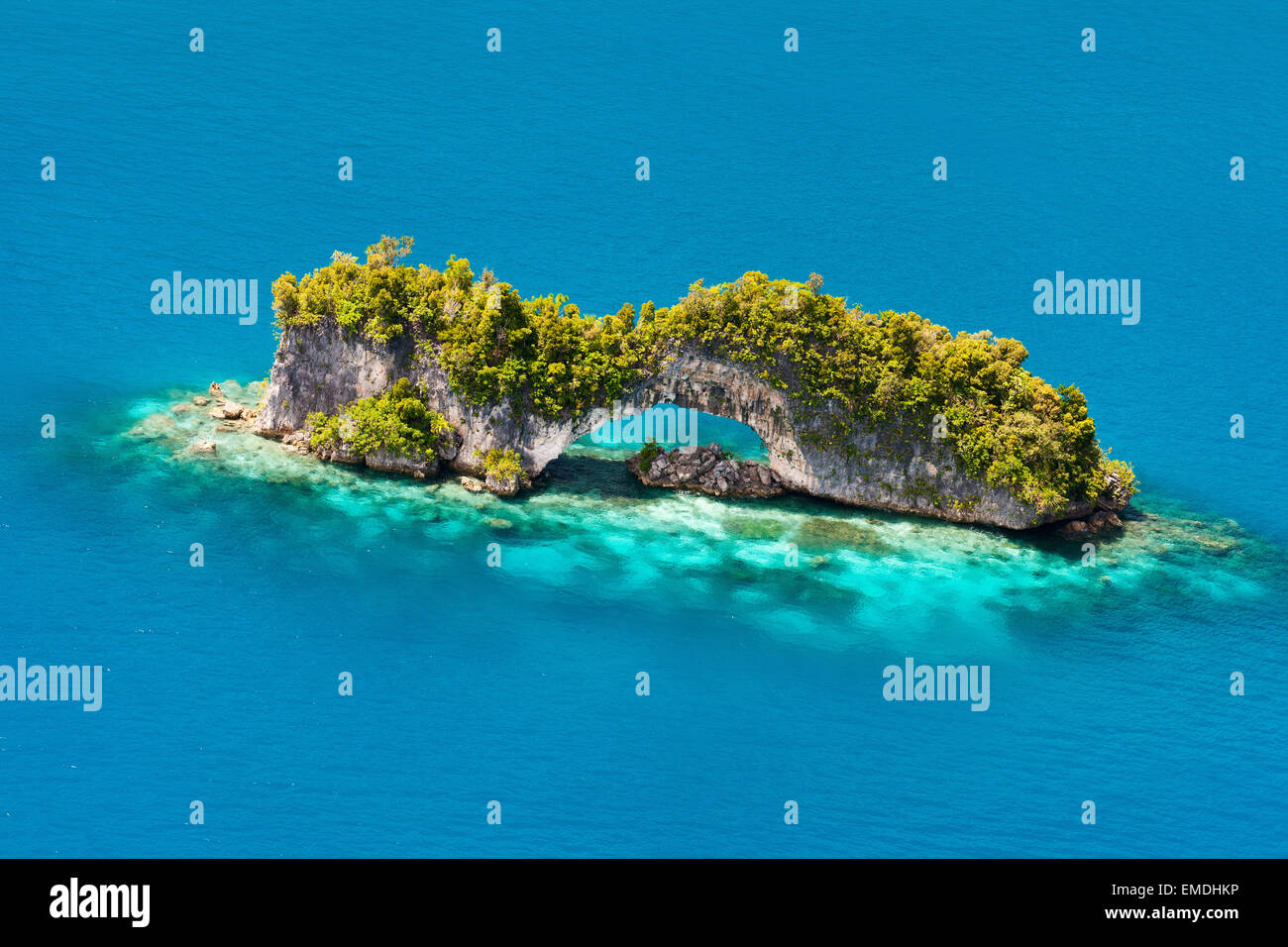 Palau-Inseln von oben Bahamas Antenne Stockfoto