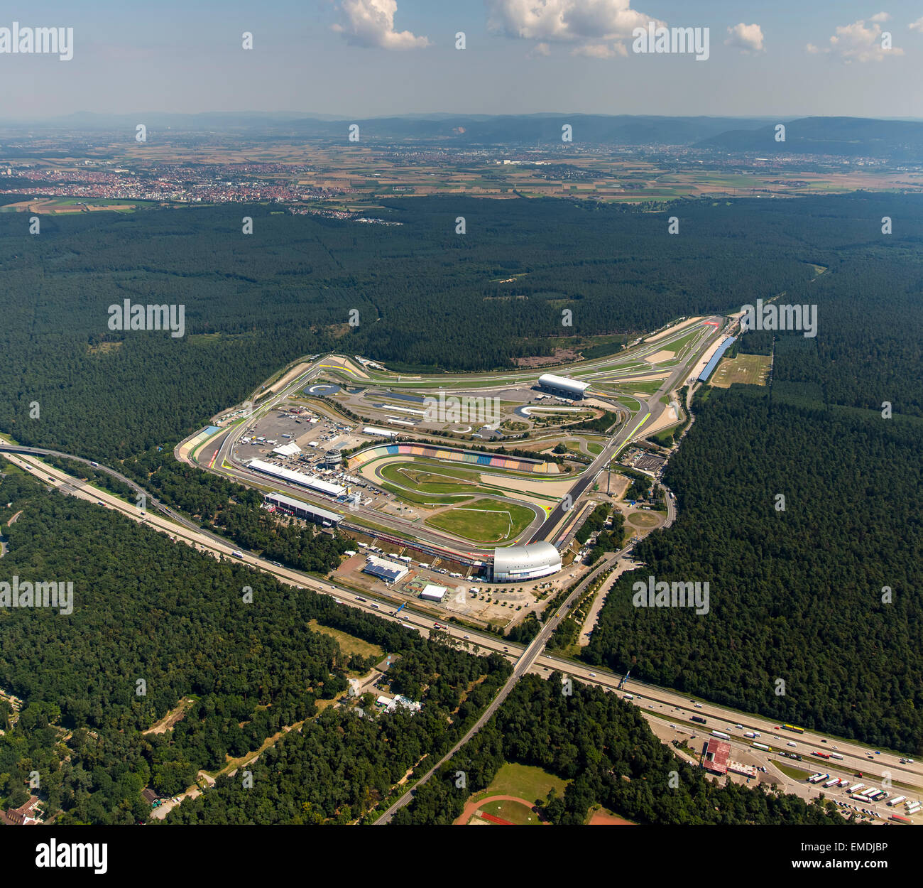 Hockenheimring, DTM Rennstrecke, Hockenheim, Baden-Württemberg, Deutschland Stockfoto