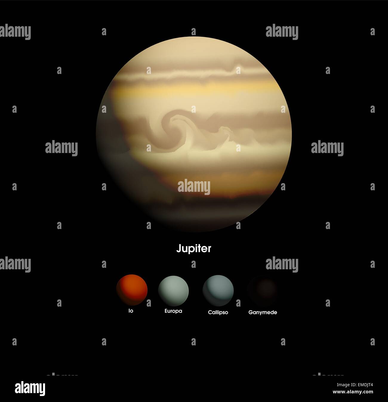 Jupiter Stock Vektor