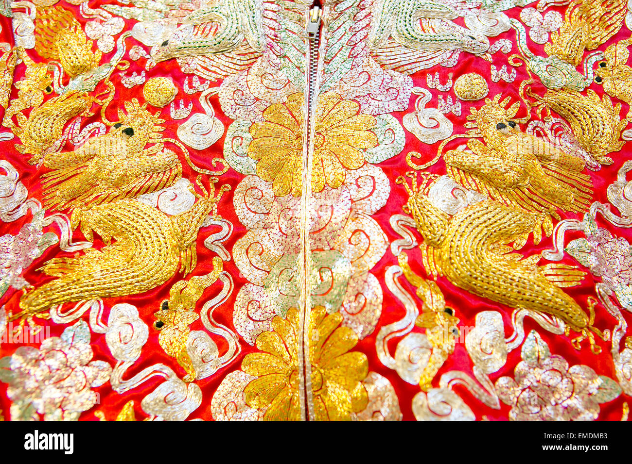 Chinesische Hochzeitskleidung Stockfoto