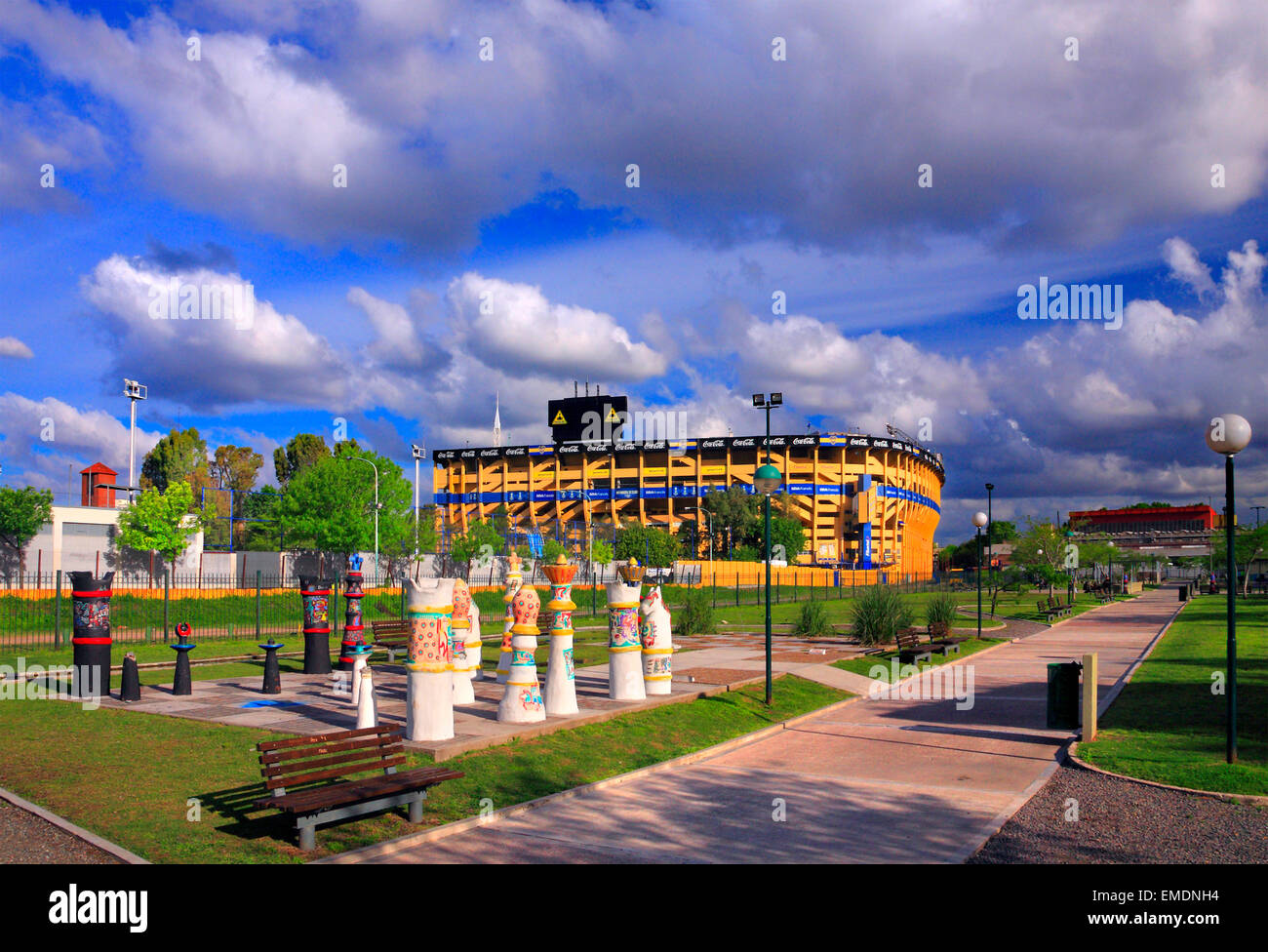 Einheimische Flora Park Quinquela Martin. La Boca, Buenos Aires, Argentinien Stockfoto