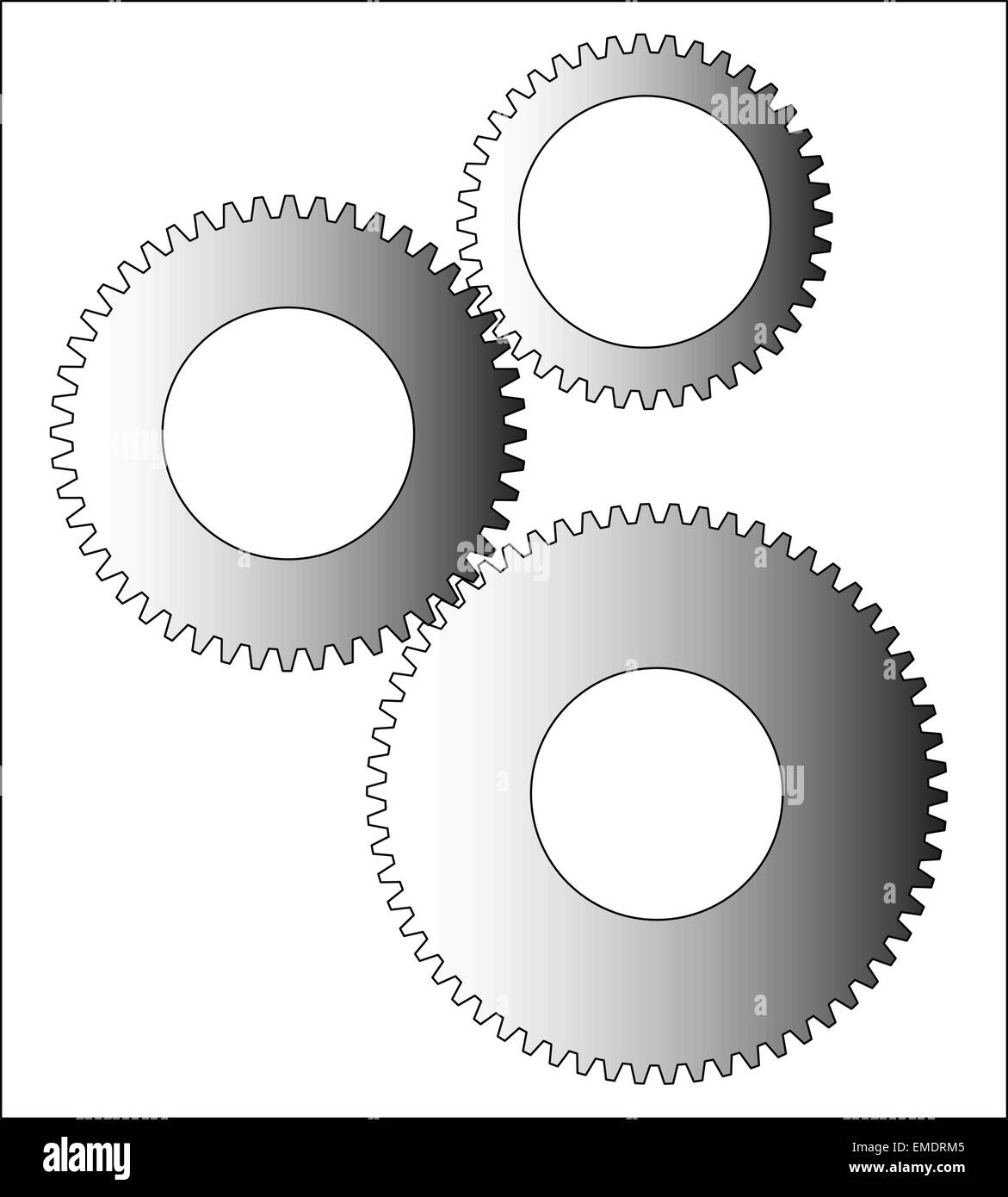 Metall Zahnräder und Ritzel Vektor. Zahnradsymbol flache Bauform.  Mechanismus räder Logo. Zahnrad Konzept Vorlage Stock-Vektorgrafik - Alamy