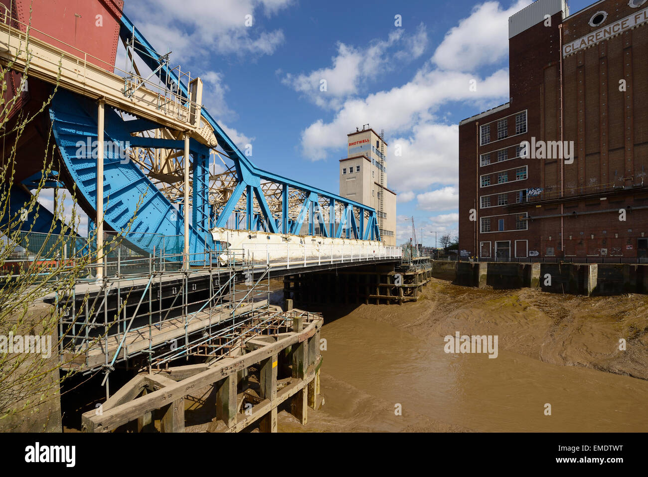 Drypool Brücke über den River Hull in Kingston upon Hull City Centre UK Stockfoto