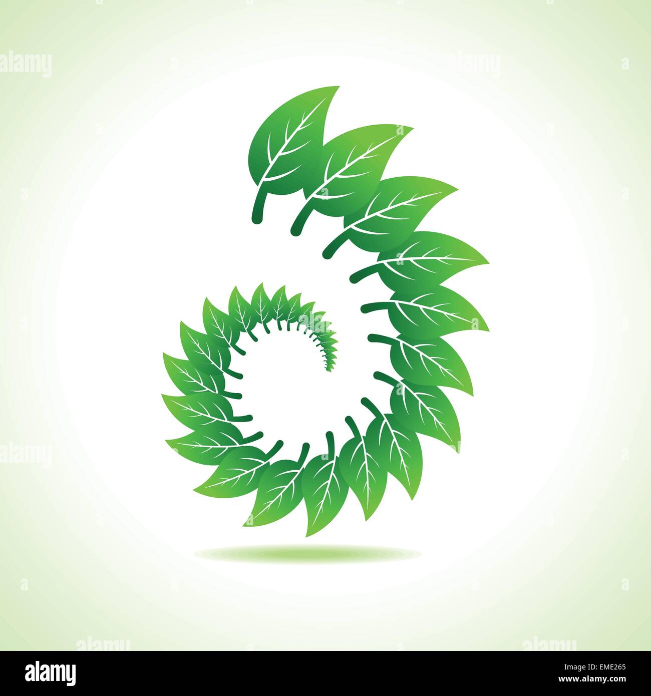 Illustration des Eco-Blatt-Symbol Stock Vektor