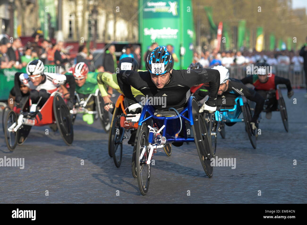 Julien Casoli - 12.04.2015 - Marathon de Paris 2015.Photo: Andre Ferreira / Icon Sport Stockfoto
