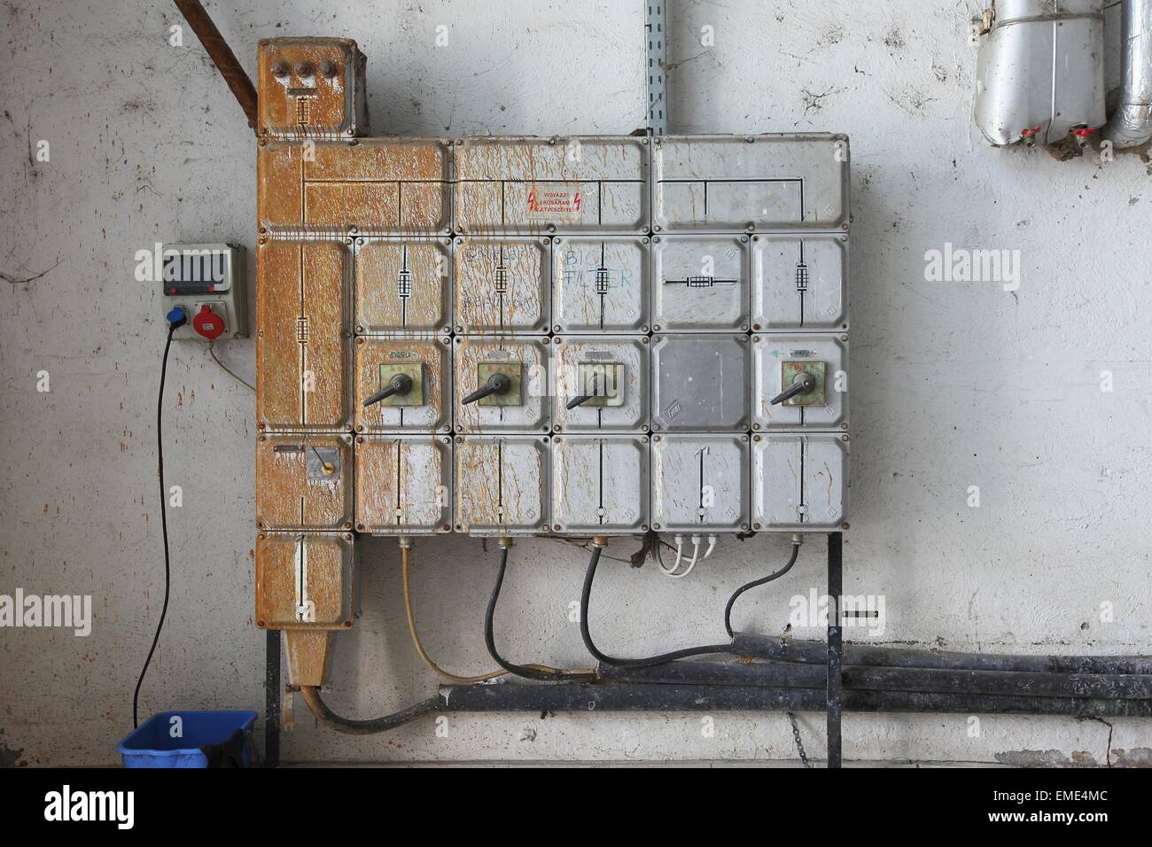 Industriellen Schaltschrank Stockfoto