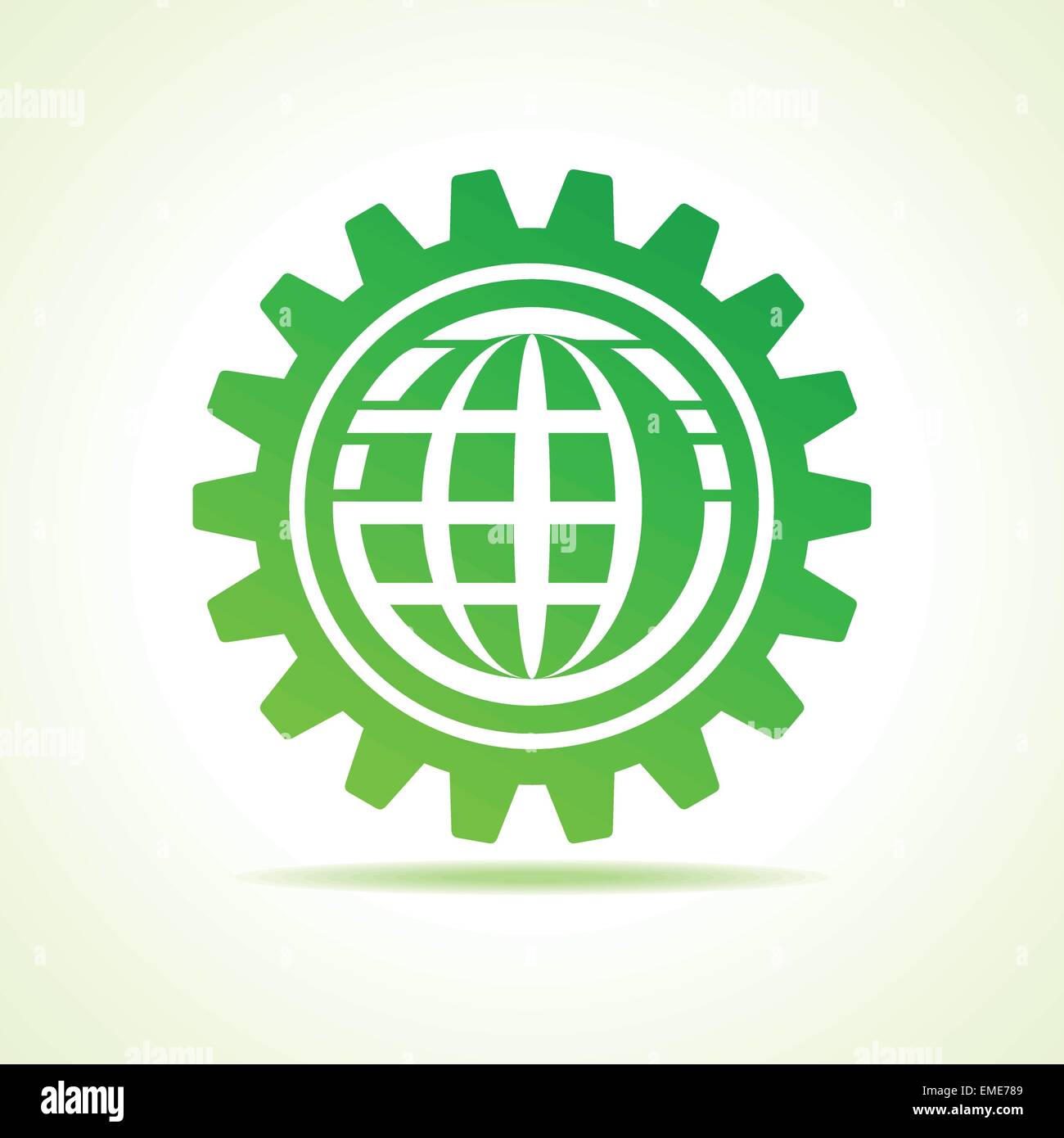 globale Formgestaltung in Gang Konzept Vektor Stock Vektor