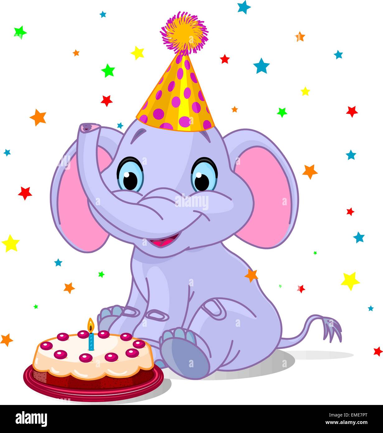 BabyElefant Geburtstag Alamy