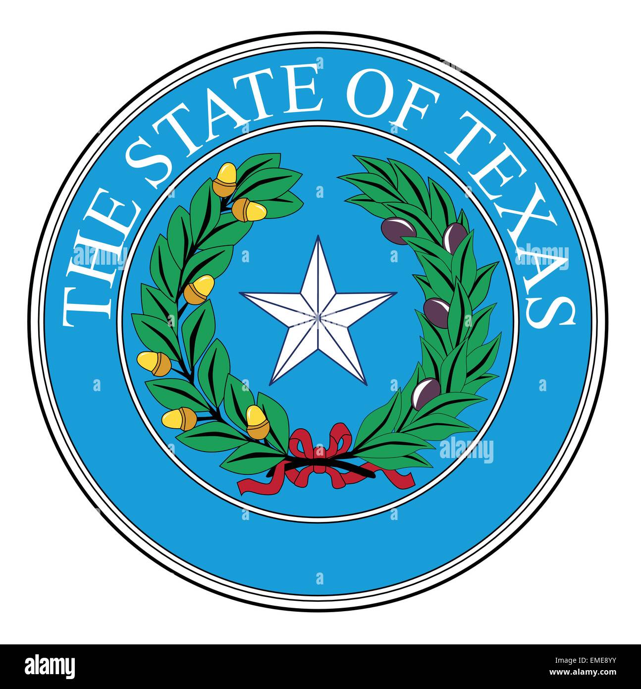 Texas Zustand Siegel Stock Vektor
