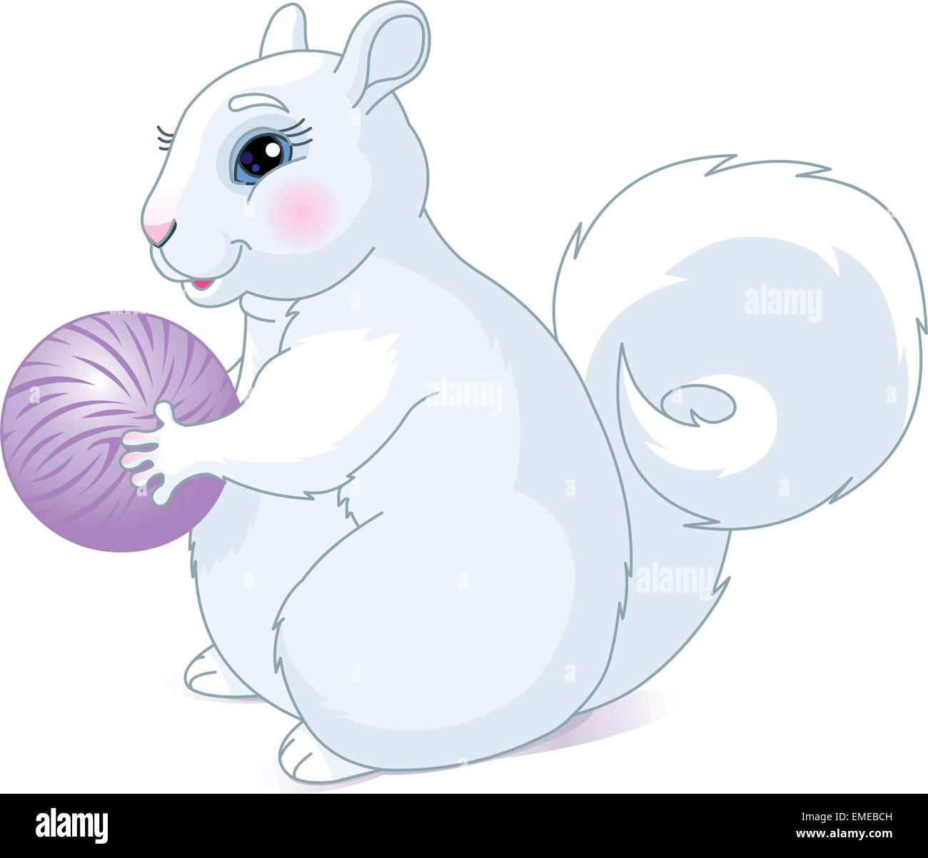 Weiße Eichhörnchen Stock Vektor