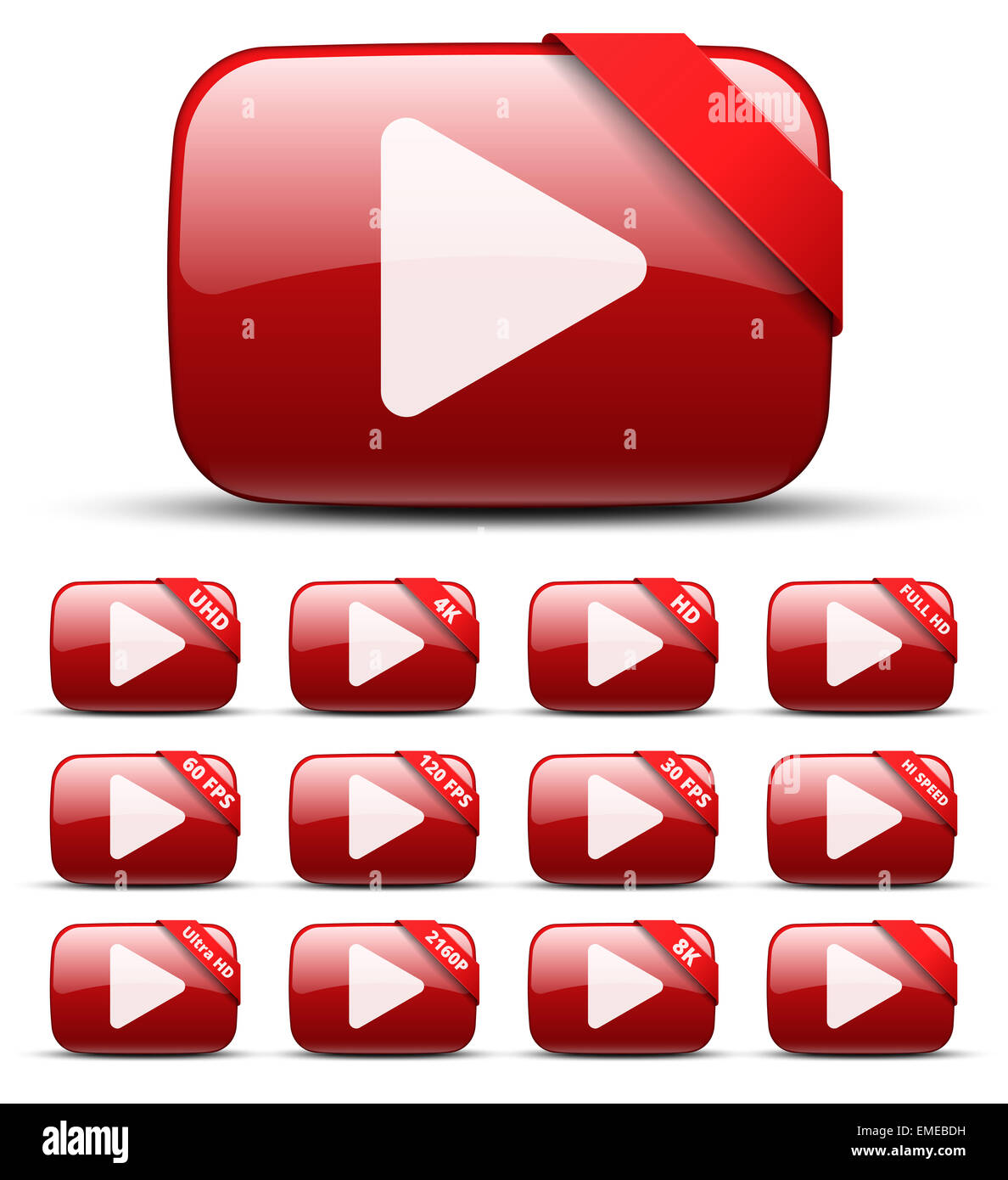 Video-Taste Stockfoto