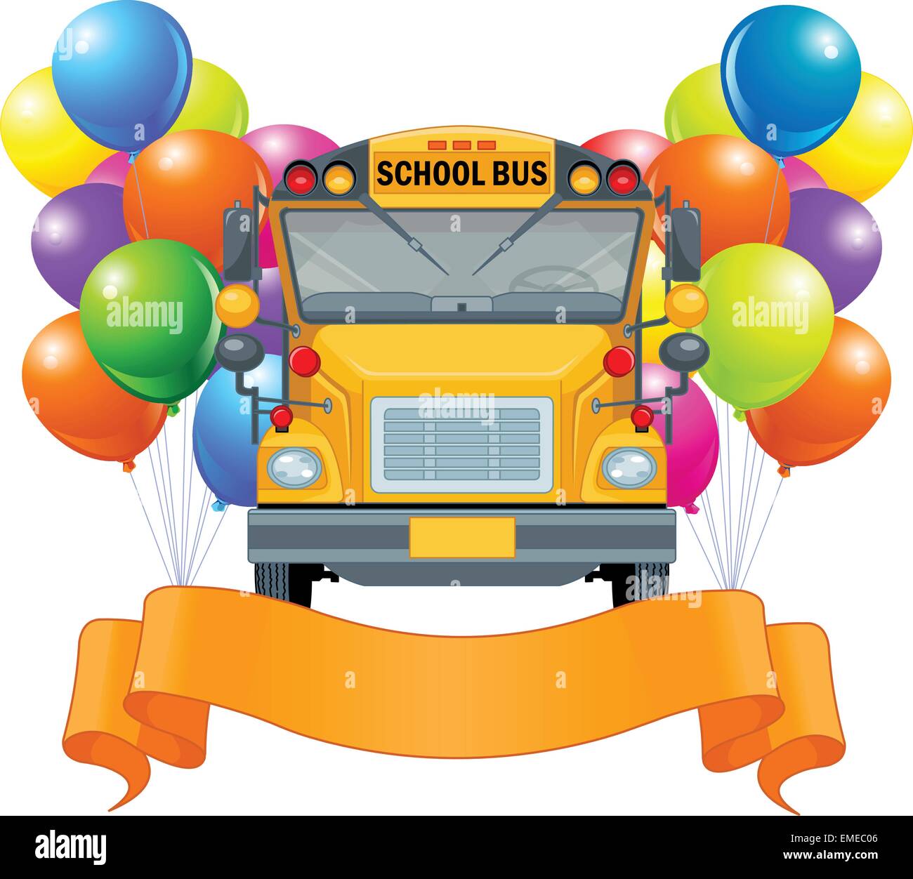 Amerikanischen Schulbus Stock Vektor