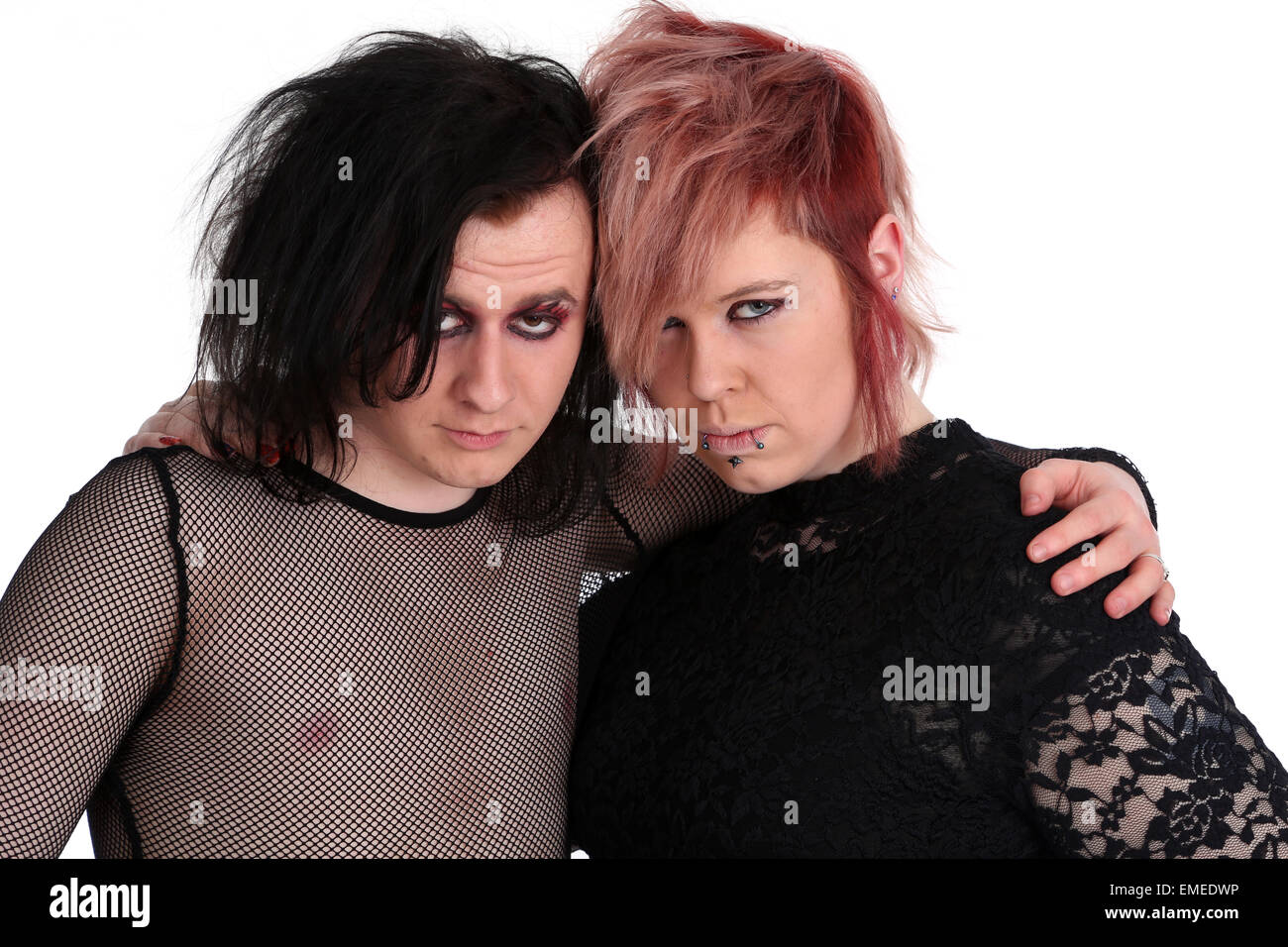 junge Teenager Punk-paar 13. April 2015 Stockfoto