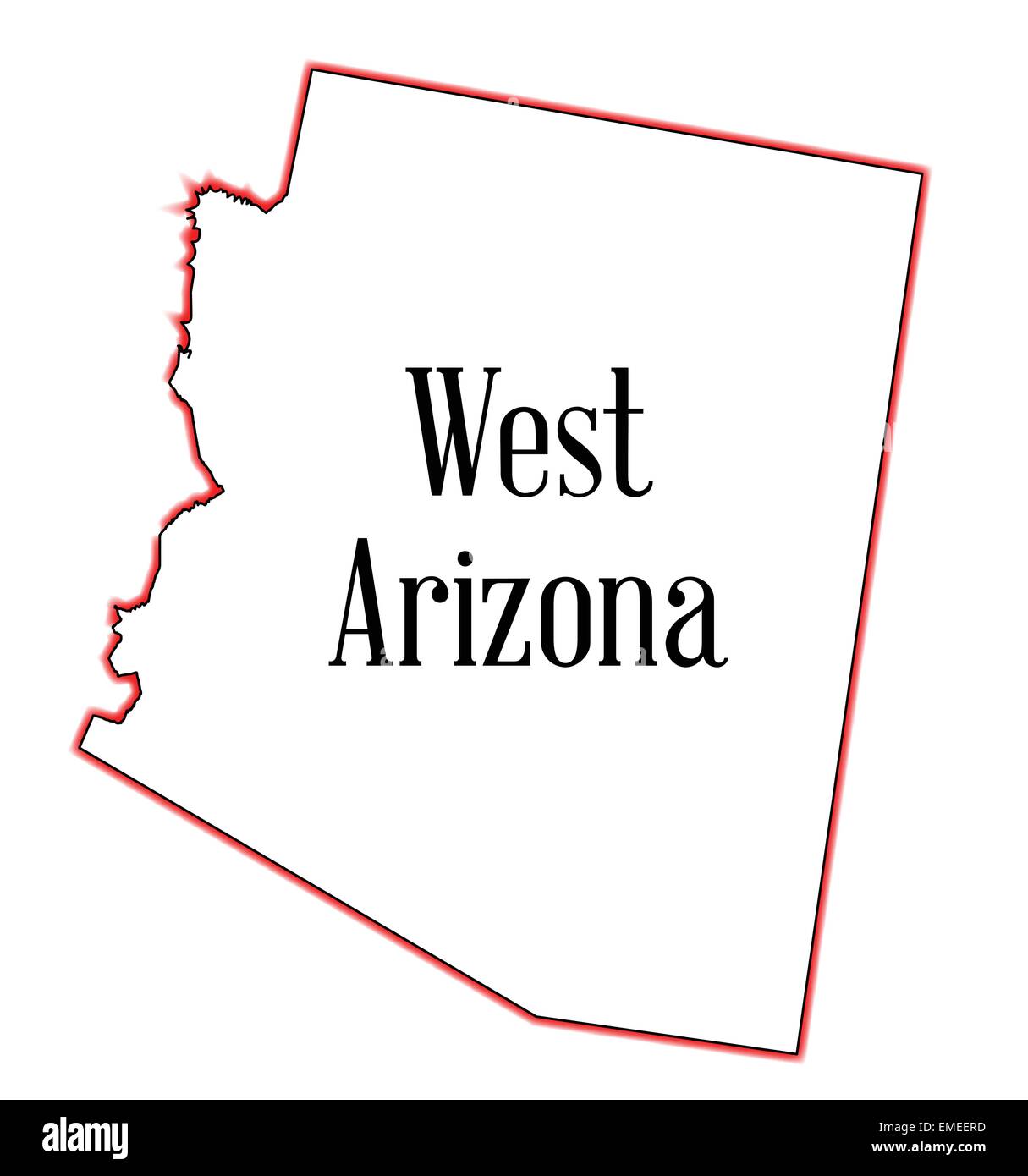 Ost-Arizona Stock Vektor