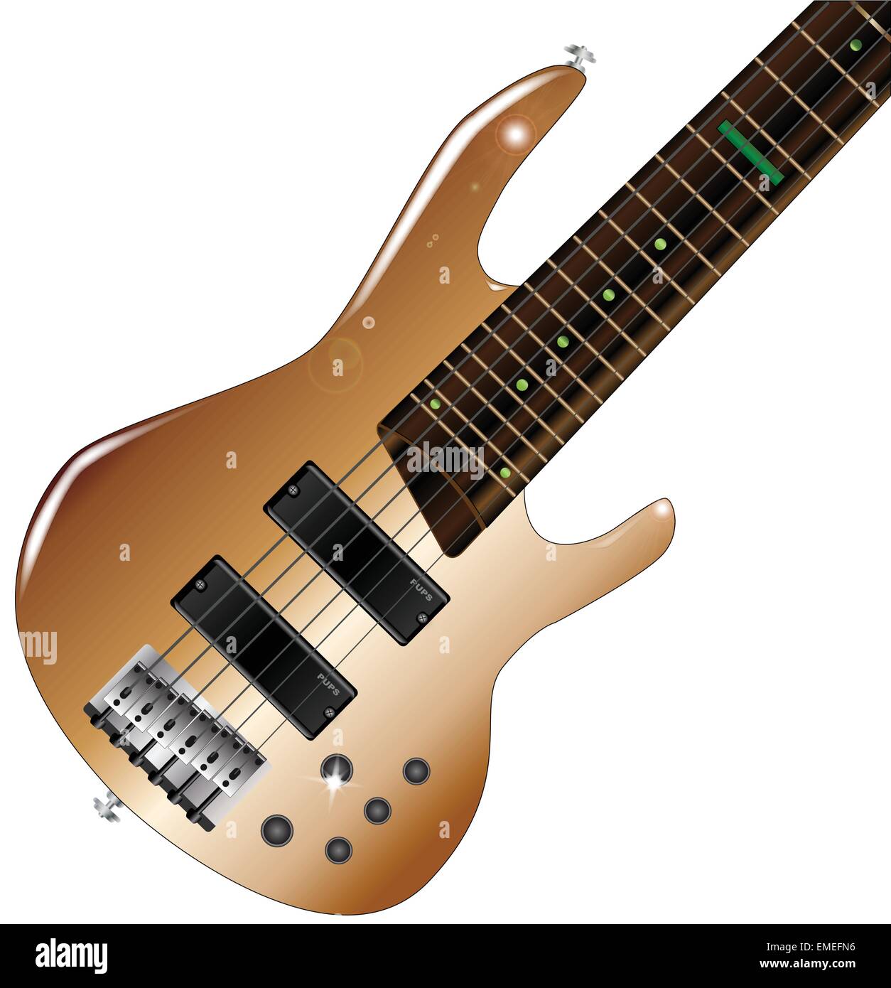 Moderne e-Bass Stock Vektor