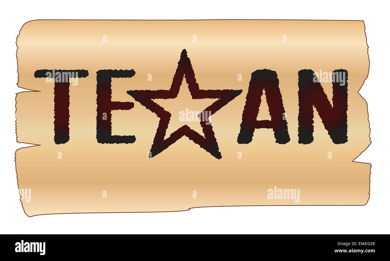 Texaner Stock Vektor