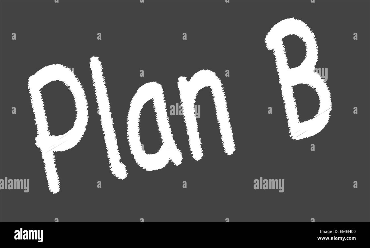 Plan B Stock Vektor