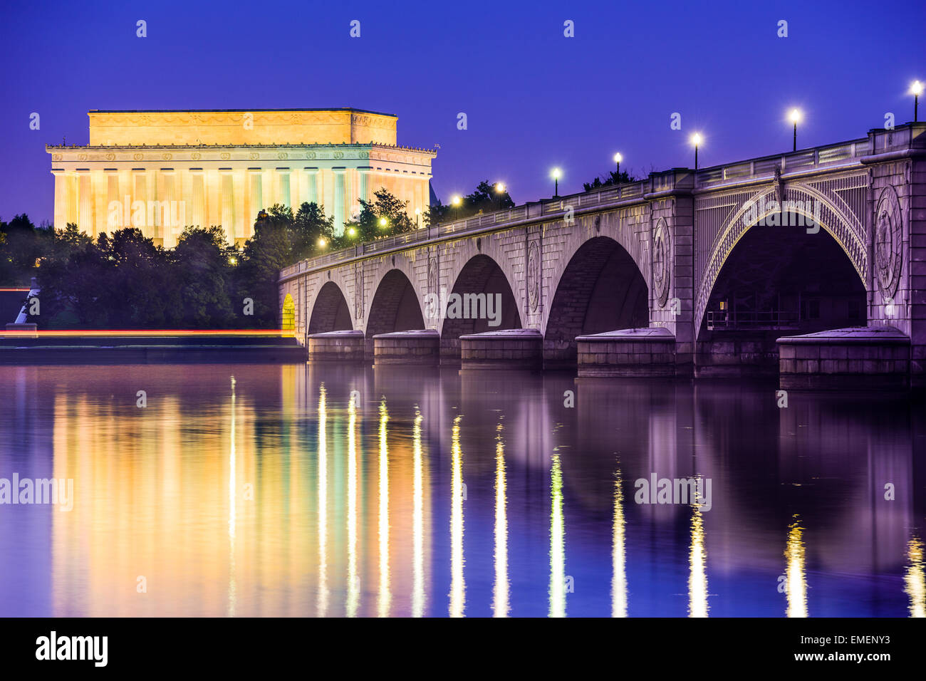 Washington, D.C. am Lincoln Memorial. Stockfoto