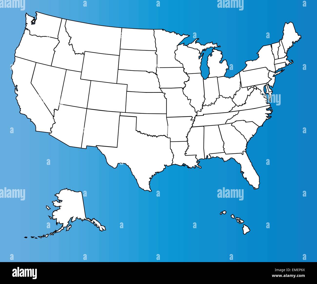 Vereinigte Staaten von Amerika Stock Vektor