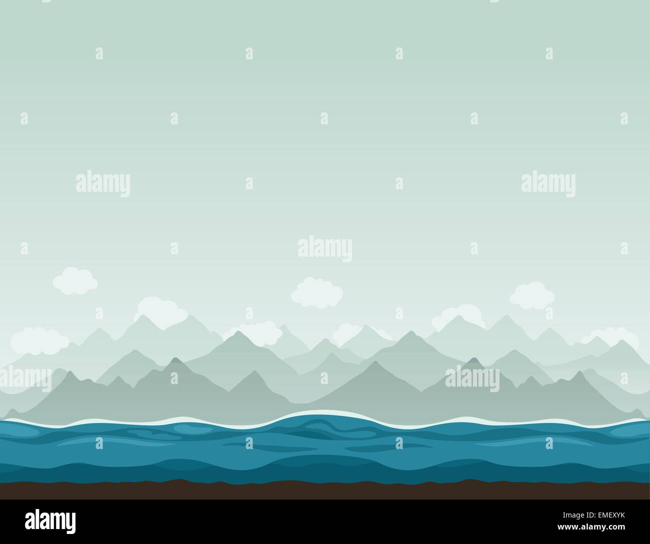 Bergen-ashore2 Stock Vektor