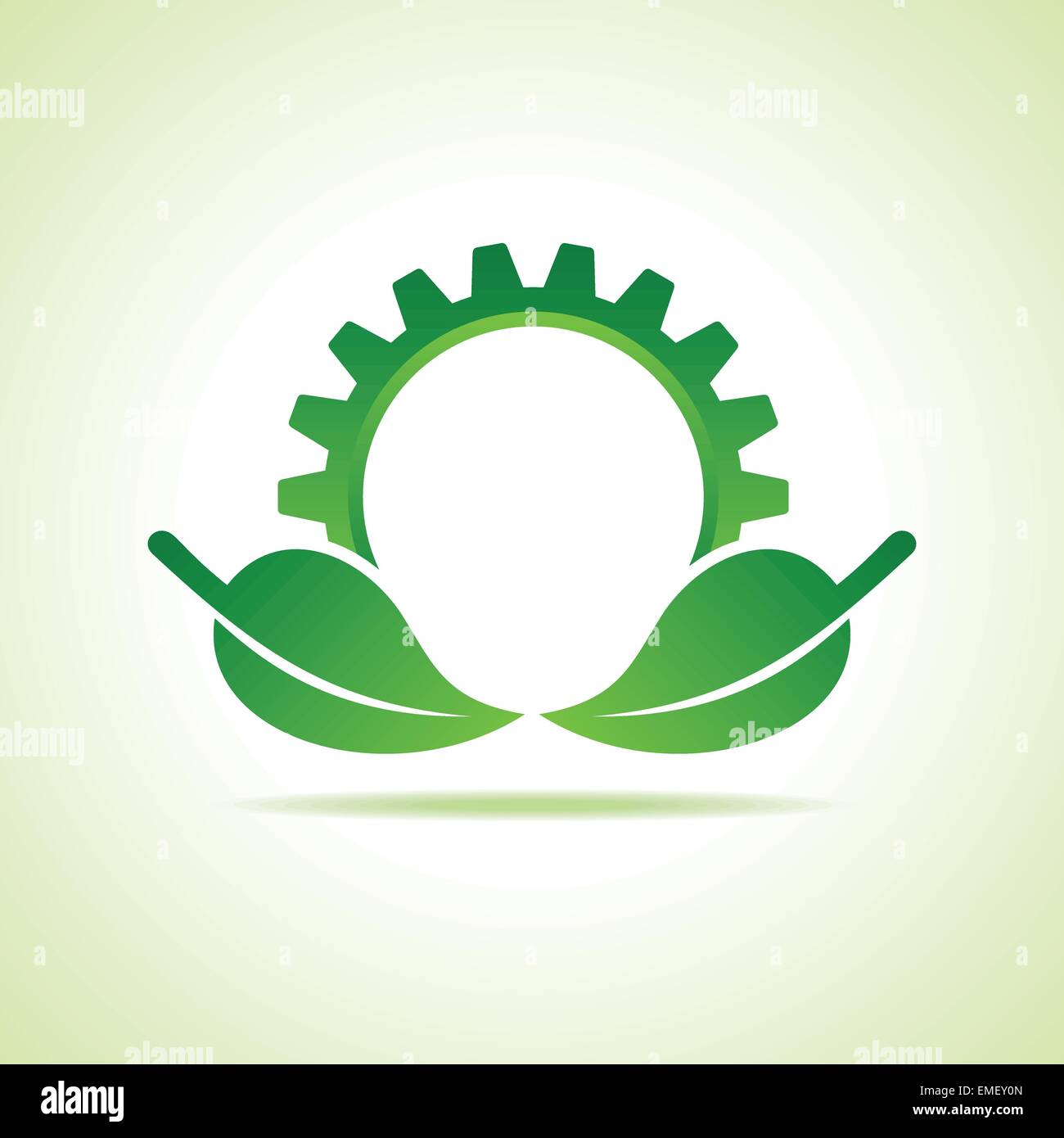 Grüne Energie Teil Icon Design Konzept Vektor Stock Vektor