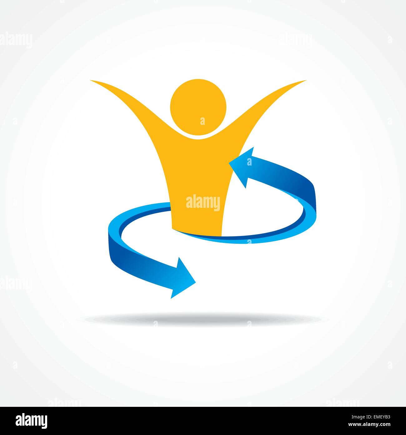 Einladende Person Konzept Lager Vektor Stock Vektor