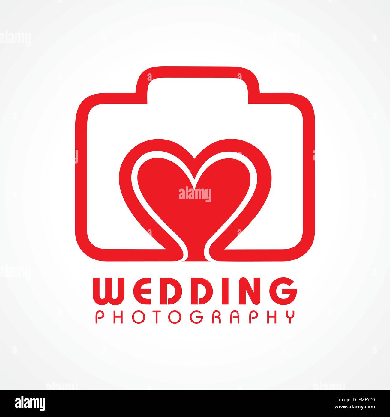 Hochzeit Fotografie Konzept Lager Vektor Stock Vektor