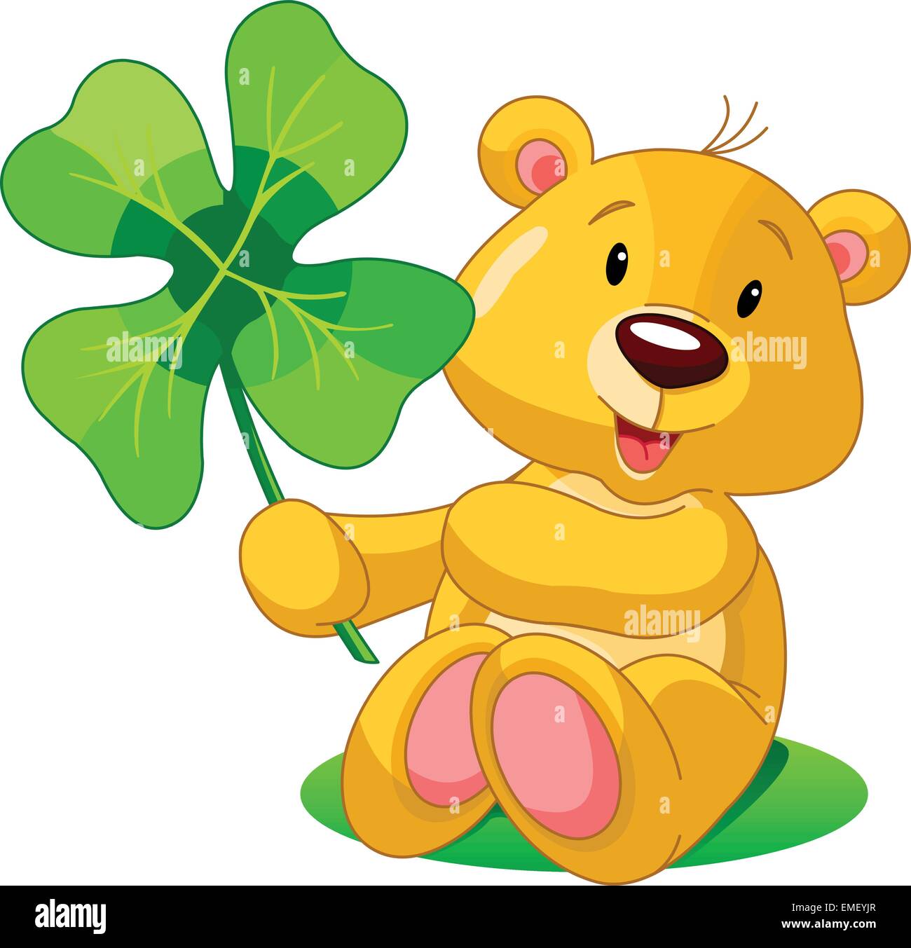 Klee-Bär Stock Vektor