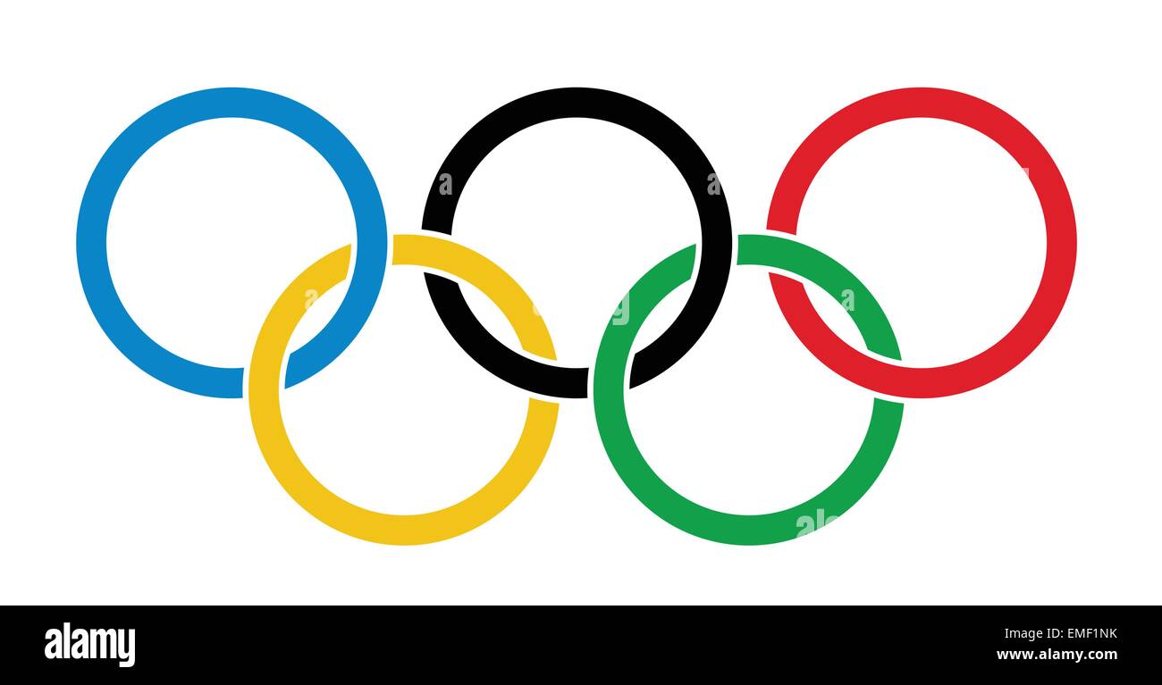 Die olympischen ringe Stock-Vektorgrafiken kaufen - Alamy