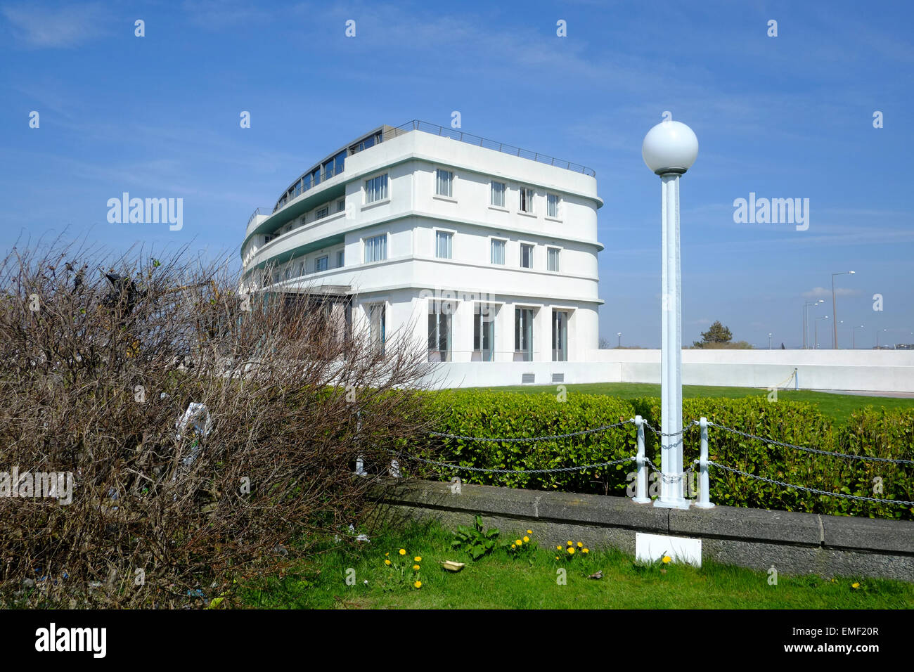 Das Midland Hotel in Morecambe wurde von Architekt Oliver Hill entworfen und ist ein Meilenstein in der Lancashire-resort Stockfoto